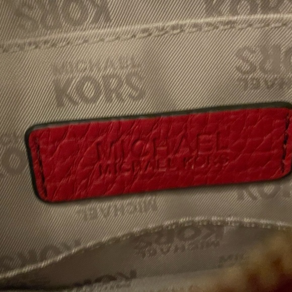 Michael Kors Red Leather Wristlet - Picture 3 of 5